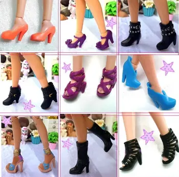 1/6 Novi Izvorni nekoliko Šarenih pribor za lutke Trendy tenisice na ravne cipele od prave Sandale Cipele za lutke Barbie Cipele