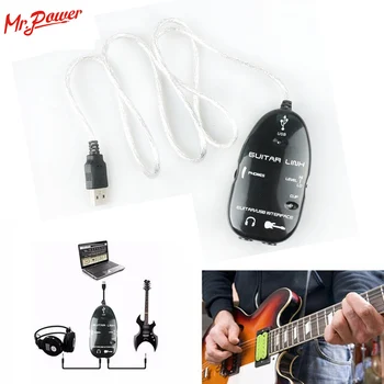 10 kom. Kabel za bas-gitare Audio Adapter USB-sučelje Audio Priključak za PC/MAC Cd sa snimanja glazbe za gitaru pribor