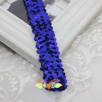 10 metara/lot Širina 30 mm DIY Sjajna tkanina sa šljokicama Traka za Latinoameričke plesove Ukras haljine Šivanje uređenje cvjetne čipke