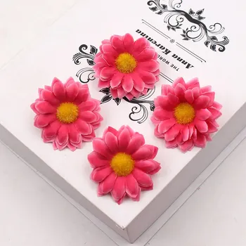 100 kom./lot umjetna svila visoka kvaliteta cvijet suncokreta glava svadbena dekoracija DIY vijenac poklon kutija clip-art lažni cvijeće
