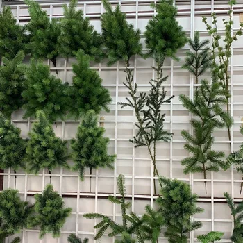 10ШТ Pine Igla Umjetni Lažni Biljke Umjetno Cvijeće Grančica za Dekoracije Božićnog Drvca za Kućne Pribor DIY Buket