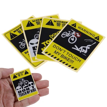 1pc NE DIRAJ MOJ BICIKL znak upozorenja Oznaka za bicikl Vodootporne Naljepnica Vodootporan Ukrasne Biciklističke Pribor 4 Vrste