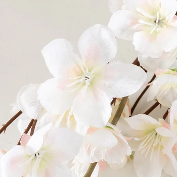 2 kom. Roza Prekrasne Svile cvijeće Trešnje Umjetno Cvijeće za kućne vjenčanje dekoracije Kvalitetne Proljetni Buket Lažni cvijet
