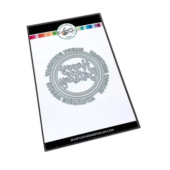 2021 AliliArts Marke za rezanje metala Cijele Sretan DIY Scrapbooking foto Album Ukrasni reljefni Papir razglednica Obrt Umire