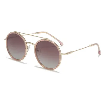 2021 Luksuzni Klasicni Marke Dizajnerske Sunčane naočale Ženske, Muške Klasične Vintage Okrugle Sunčane naočale u metalnom ivicom UV400 Oculos De Sol Gafas