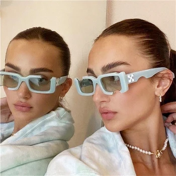 2022 Nova Moda Trg Sunčane naočale s rupom Fotch Ženske Sunčane naočale u stilu hip-hop Gospodo Мятно-Nježne zelene Naočale UV400
