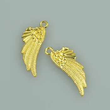 20шт 29*11 mm, zlatne boje krilo legure privjesci privjesak odgovara ogrlica narukvica DIY Privjesci za izradu nakita D410