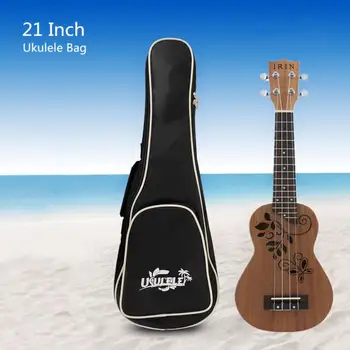 21-inčni torba za ukulele Mekana torbica za koncert Хлопковая torba za ukulele Vodootporna torba crne boje Havaji Ruksak za четырехструнной gitare