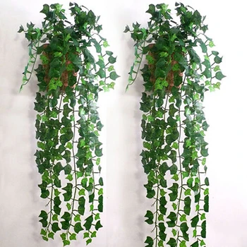 250 cm Umjetne Biljke Repens Zelena Lista Bršljana Vinova Loza Za Kućnu Vjenčanje Dekor Diy Rotirajući Гирлянда Umjetno Cvijeće