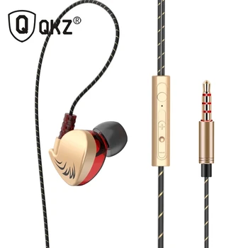 3,5 mm Slušalice Slušalice Za Mobilni Telefon 2020 Novi HIFI QKZ CK7 Visok Bas Dvostruki Pogon Stereo Sportski Slušalice Sa Mikrofonom