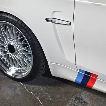 3 kom./compl. PVC je Auto Oznaka Rešetka u traku Oznaka Ukras Pogodan za BMW M3 M5 E46 Sportska sekcija 25x5 cm Automobilska oznaka Auto-stil
