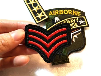 6pcs slatko odjeća vojna brand logo patch zašiti željezo na zakrpu za odjeću nositi s krpom DIY army motiv mornarica SAD-klima-diverzantsko