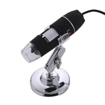 8 Led Digitalni USB Mikroskop 500X-1600X Endoskopska Kamera Mikroskopska Povećalo E-mail Монокулярный Mikroskop Sa postoljem