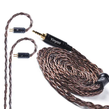 AK Инью 8 Jezgri 2.5/3.5/4.4 kabel za nadogradnju slušalice iz посеребренной bakra visina mm kabel za slušalice MMCX/2Pin Pro TRN X6 C12