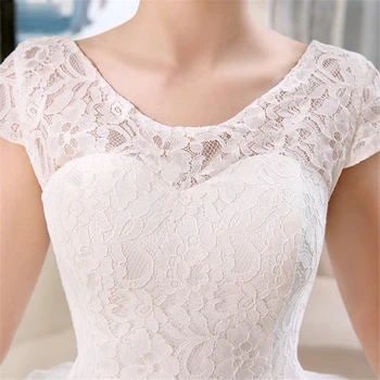 Besplatna dostava 2020 Novi dolazak vjenčanice u korejskom stilu Bijelo Smještaj vjenčanica Modni Nevjesta vjenčanicu HS180