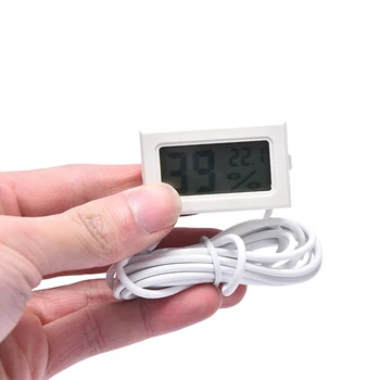 Digitalni LCD termometar Hygrometer Senzor za Temperaturu i vlagu sa Sondom za Auto Terariju za gmazova Akvarij Hladnjak