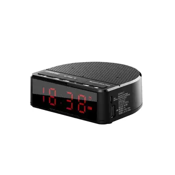 Digitalni LED Zaslon Sat Pametne Bežične Bluetooth FM Radio Budilnik, Mini Zvučnik Kartica Music Player