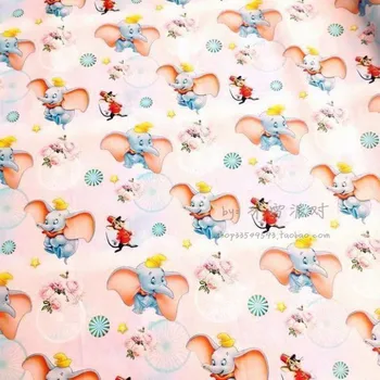 Disney Dumbo Zvijezda show balon sa po cijeloj površini Pamučna tkanina za Odjeću za dječake Hometextile Torbica za jastuci Zavjese Rukotvorina DIY