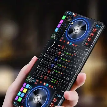 DJ Glazba Klasicni za OPPO Realme V15 X5 X3 X50 X7 X2 C17 C11 C3 C2 7i 7 6 6 S 6i verziju 5 Narzo 20 Pro Crna Torbica za telefon