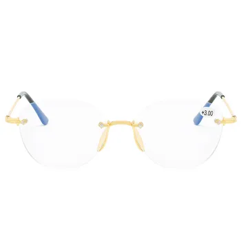 Es Bez Okvira Bifokalne Naočale Za Čitanje Ultra Okrugli Poslovne Naočale Za Dalekovidnost Povećavaju Naočale S Диоптрией +1,0...+4,0
