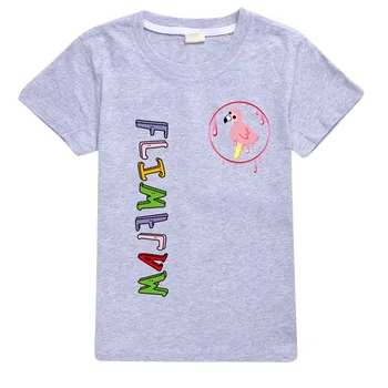 Flamingo Flim Flam Odjeća za djevojčice-mlade za dječake Pamučne svakodnevne ljetne majice, majice sa kratkim rukavima, majica Kawaii, odjeća za djecu, majice