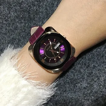 HK Brand GUOU 8156 Ženski modni satovi Ženski Luksuzni od prave kože Gospodo poklon Trg Kvalitetan Kvarcni ručni sat