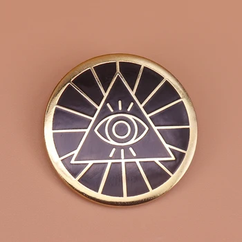 Illuminati эмалевая pin trokuta piramida broš ikonu всевидящего oka amulet Drevni Egipat nakit muški ženski pribor