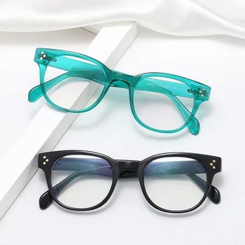 JackJad Ženske Berba Okrugle Naočale u stilu Anti-Plave Zrake Okvira za naočale, s tri boda Dizajn Računala marke Optički Naočale Naočale 5699