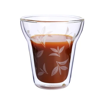 Kreativna Staklene čaše s dvostrukim stijenkama 200 ml Slatka Bistra dupli sloj Staklena krigla bez Olovke Male Šalice za čaj i Kavu Vina staklarija za piće