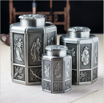 Kvalitetan Kineski Stil Metalnih Legura čaj kontejner Tea Bag Igračka Tea Bag Kutija Za Pohranu Za Uređenje Doma CYG022