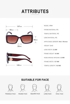 Luksuzne marke ženske trendy sunčane naočale Ženske Sunčane naočale s velikom kutijom Ženske Modne Naočale na Veliko Trg Sunčane naočale UV400