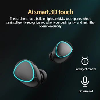 M22 TWS Bežična Bluetooth Slušalica je Par Slušalica zaslon Osjetljiv na Stereo Sportski Digitalni Prikaz 9D Četiri slušalice Za Dvojne namjene
