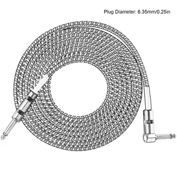 Mono Konektor Gitaru Kabel, Audio Kabel od čovjeka do Čovjeka Kabel Kabel za Pletenje Bakar 6,35 mm Direktni Priključak Za Električne Alate