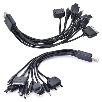 Multi Kabel za punjač 10 U 1 Prijenosni USB Mobilni telefon USB/mini-adapter / 20 cm Žice /3,5 mm/ Razdjelnik 30PIN Micro Punjenje US Y6N6
