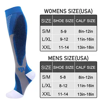 Muškarci Žene Kompresije Čarape Prozračna Medicinske Čarape Za Hranjenje Anti-Umor Protiv Bolova Golfs Profesionalne Sportske Čarape