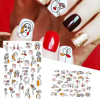 Najnoviji 3D Naljepnica za nokte Sexy Girls Pattern Trajnog Jedinstveni alati za nokte Moderan alat za djevojčice kabini DIY dekoracija noktiju savjet