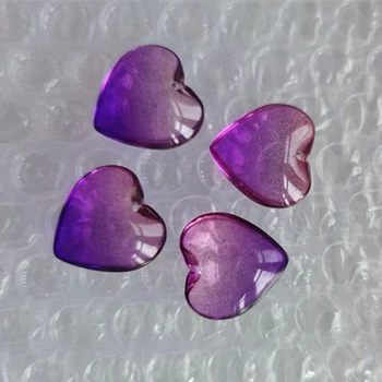 Nakit u obliku srca iz kristalne Staklo 20 mm, Serija suspenzija od prozirnog rasute perle DIY, Komplet materijala za pribor za naušnice i ogrlice