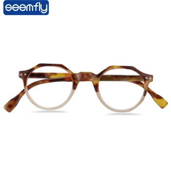 Naočale za čitanje s леопардовым po cijeloj površini seemfly Ženske Anti-plave naočale u okvir za naočale za muškarce Optički presbyopia +100 +150 +200 +250 +300