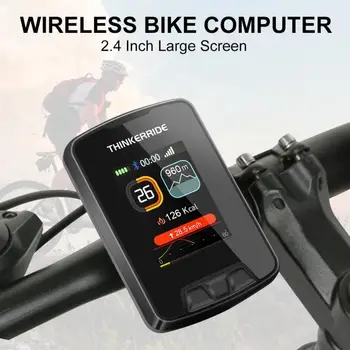 Novi Bežični Велокомпьютер GPS Brzinomjer, Brojač kilometara od 2,4 inča BLE5.0 ANT+ Senzor za sinkronizaciju aplikacija Vodootporan Pribor za bicikle