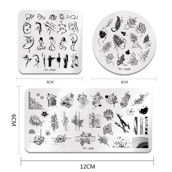 Piktogrami za probijanje nokte Ploče Zmija Skala Životinja Mramor Tekstura Tema je Predložak Slike Kalup Za nokte Matrica Tiskani Oblik Alata
