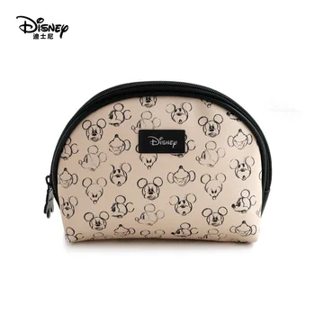 Pravi Ženska torba za pohranu Disney Mickey Funky Crtić Višenamjenska torba za toaletni Kreativno prometna косметичка PU Novčanik za kovanice