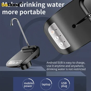 Prijenosni Električni Dispenzer Za Vodu Bežični Automatski Pumpa Kantu Boca USB-Punjive Kuhinjske Alate Pametni Uređaji