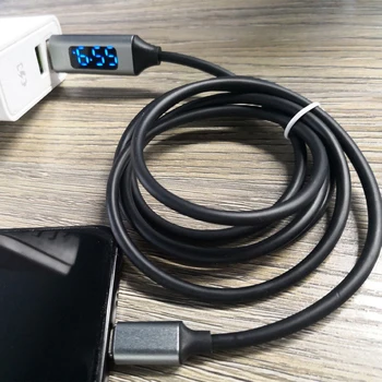 Priključak za Micro USB kabel Smart MLA Napon i struja Intelektualni Zaslon LCD-zaslon Brzo Kabel za punjenje QC Za Android telefon