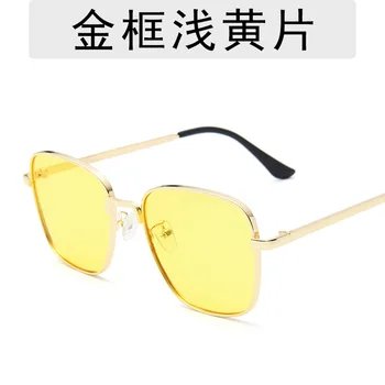Retro Klasični Vintage Trg polarizirane sunčane naočale Gospodo Marke dizajnerske Sunčane naočale Ženske Naočale u metalni okvir sa crnim staklima UV400