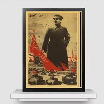Ruski Kolega Josip Staljin Plakat Naljepnice Za Zid Berba Ispis Plakata Visoke Kvalitete Za Bar / Home Dekor