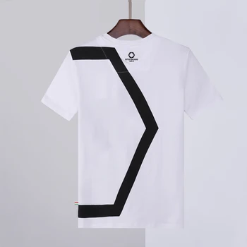 Starbags pp Talijanski dizajn Ljetna majica kratkih rukava i okruglog izreza za muškarce od čistog pamuka visoke kvalitete za poslovne odmor crno-bijela