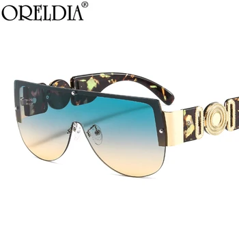 Starinski Punk Korporativni dizajn Luksuzne Sunčane naočale rimless Cjelovite naočale Ženske, Muške Modne Prevelike Pilot Sunčane naočale Nijanse UV400