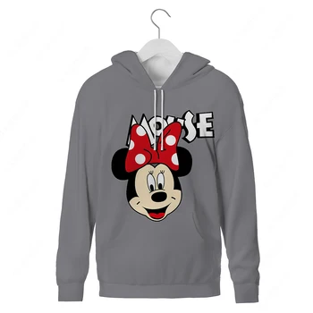 Sudadera con capucha de Mickey Mouse para hombre, mujer, divertido, suéter con estampado 3D, ropa calle de la moda para niños