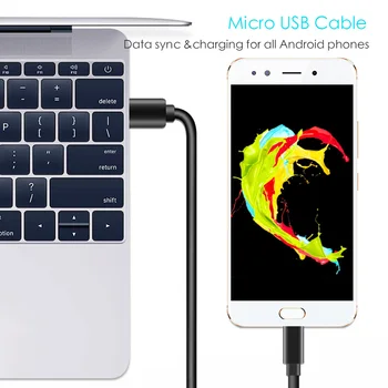SUPTEC 3 m Kabel Micro USB za Sony, LG, Huawei Xiaomi Redmi Samsung A7 Android Telefon Punjač Adapter Kabel za Brzo Punjenje Kabel za Prijenos Podataka