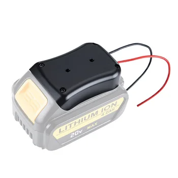 Topla Rasprodaja Adapter Za Baterije Priključak za Napajanje Sa Žicom 14,4 v / 18 / 20 Za litij Bateriju DeWalt Pribor za električne alate